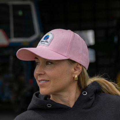 Casquette rose pâle